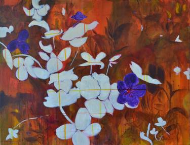 Original Abstract Botanic Paintings by Karin Goeppert