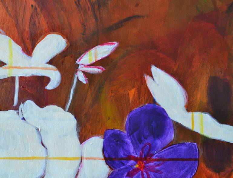 Original Abstract Botanic Painting by Karin Goeppert