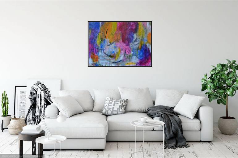 Original Abstract Landscape Painting by Karin Goeppert