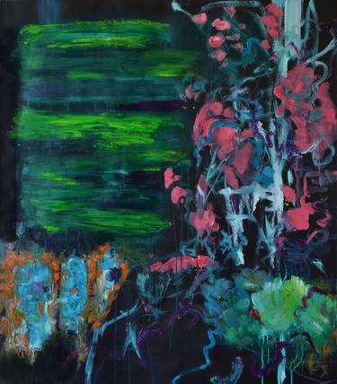 Original Expressionism Garden Paintings by Karin Goeppert