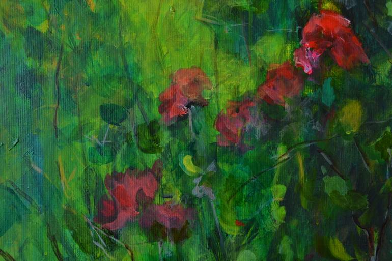 Original Impressionism Floral Painting by Karin Goeppert