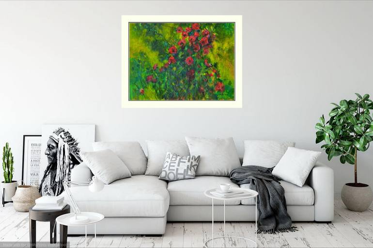 Original Impressionism Floral Painting by Karin Goeppert