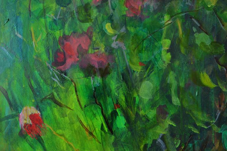 Original Impressionism Floral Painting by Karin Goeppert