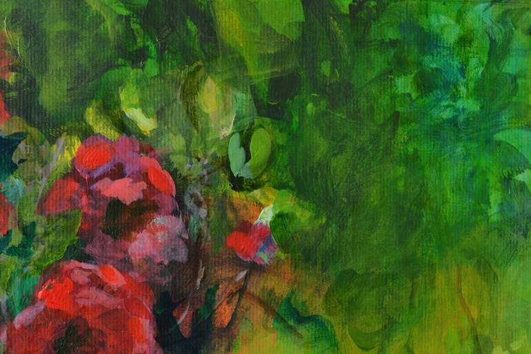 Original Impressionism Floral Painting by Karin Goeppert