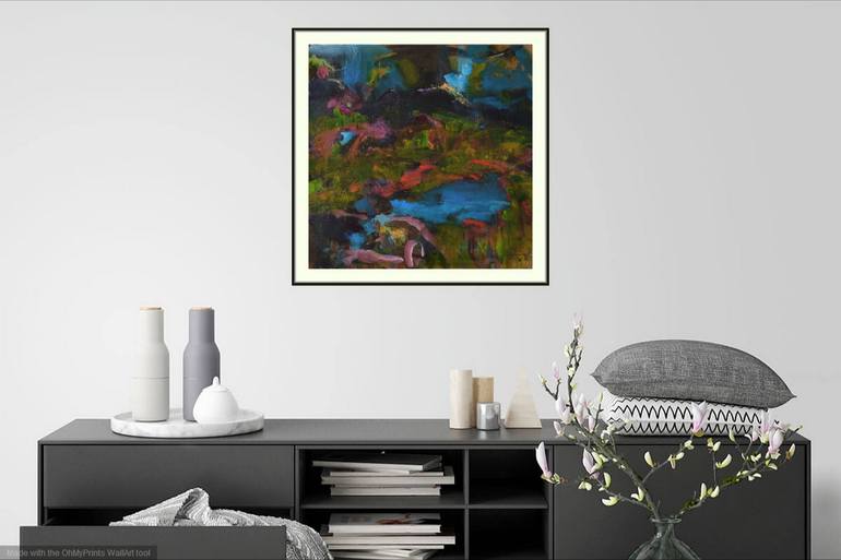 Original Abstract Landscape Painting by Karin Goeppert