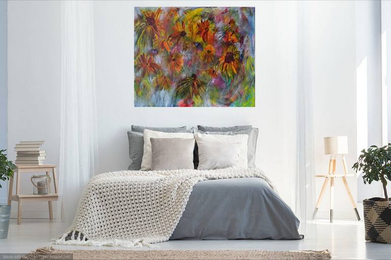 Original Expressionism Floral Painting by Karin Goeppert