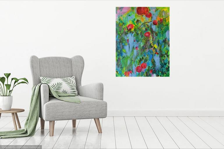 Original Expressionism Nature Painting by Karin Goeppert