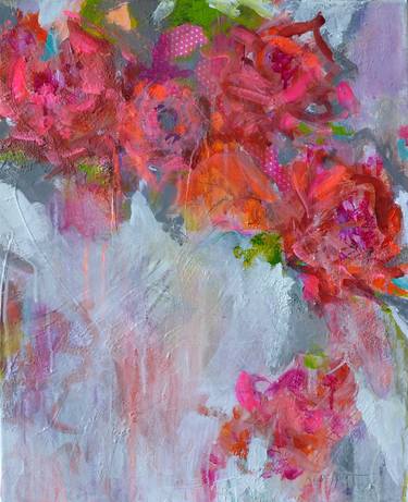 Original Abstract Floral Paintings by Karin Goeppert