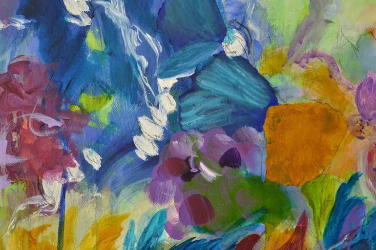 Original Abstract Expressionism Abstract Painting by Karin Goeppert