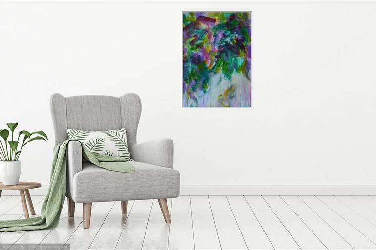 Original Abstract Expressionism Abstract Painting by Karin Goeppert