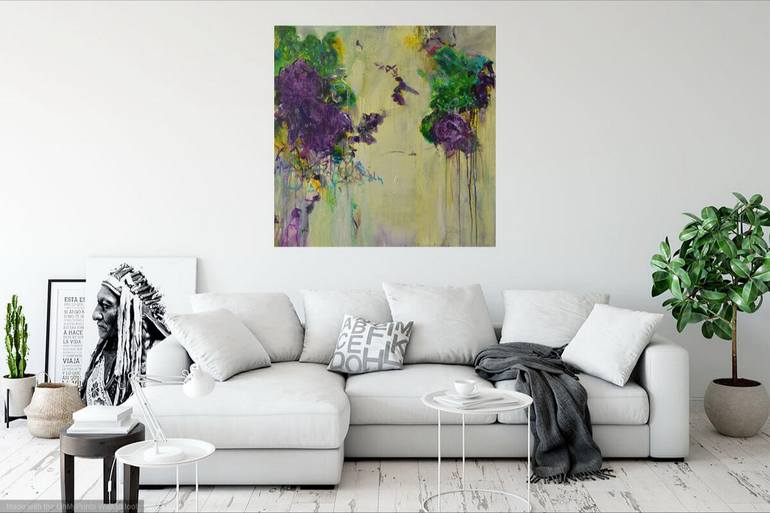 Original Abstract Expressionism Abstract Painting by Karin Goeppert