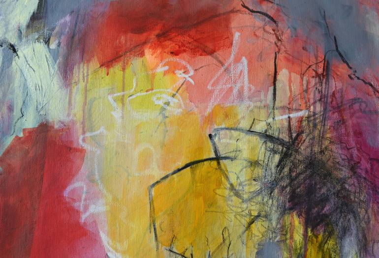 Original Abstract Expressionism Abstract Painting by Karin Goeppert