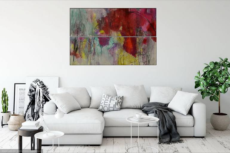 Original Abstract Expressionism Abstract Painting by Karin Goeppert