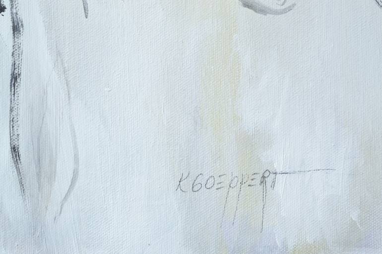 Original Abstract Floral Painting by Karin Goeppert
