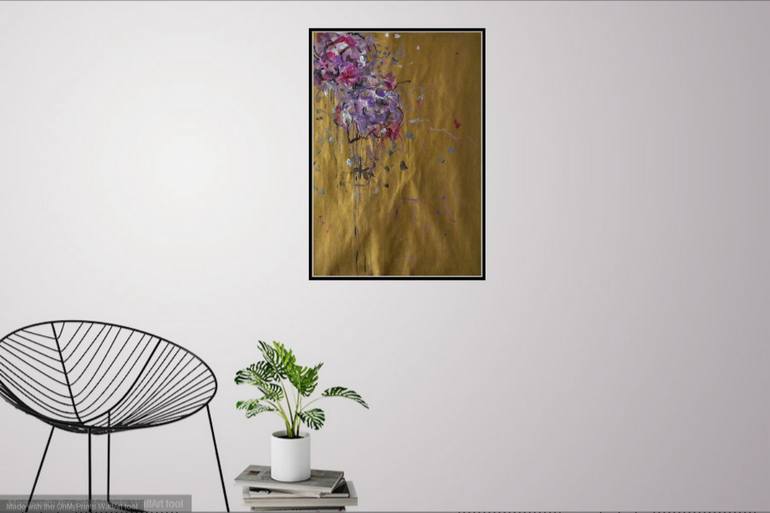 Original Abstract Floral Painting by Karin Goeppert