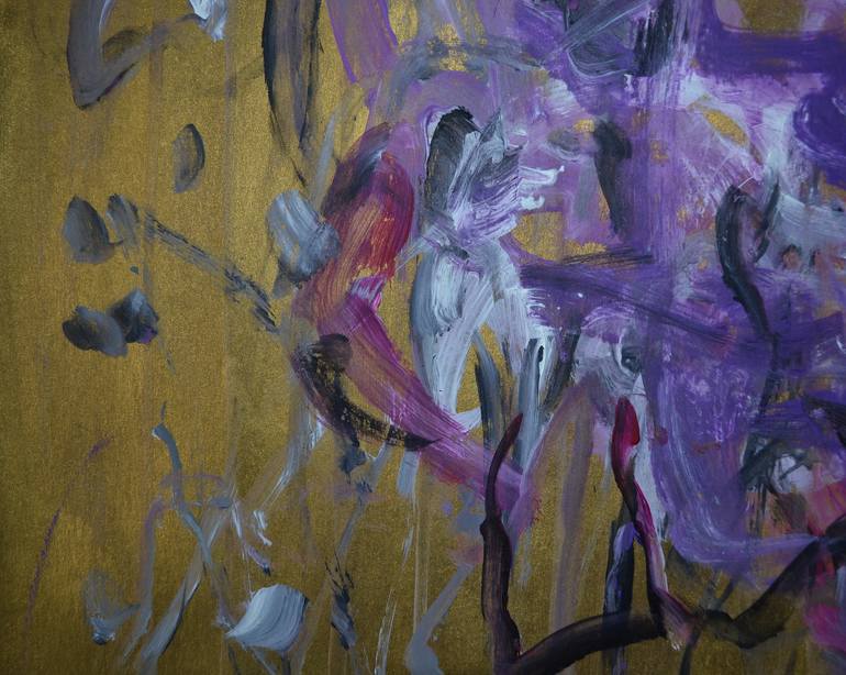 Original Abstract Floral Painting by Karin Goeppert