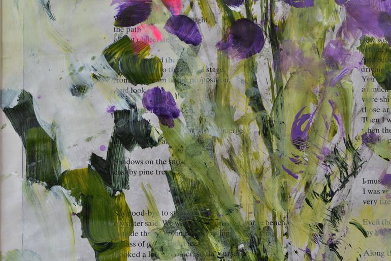 Original Abstract Floral Painting by Karin Goeppert