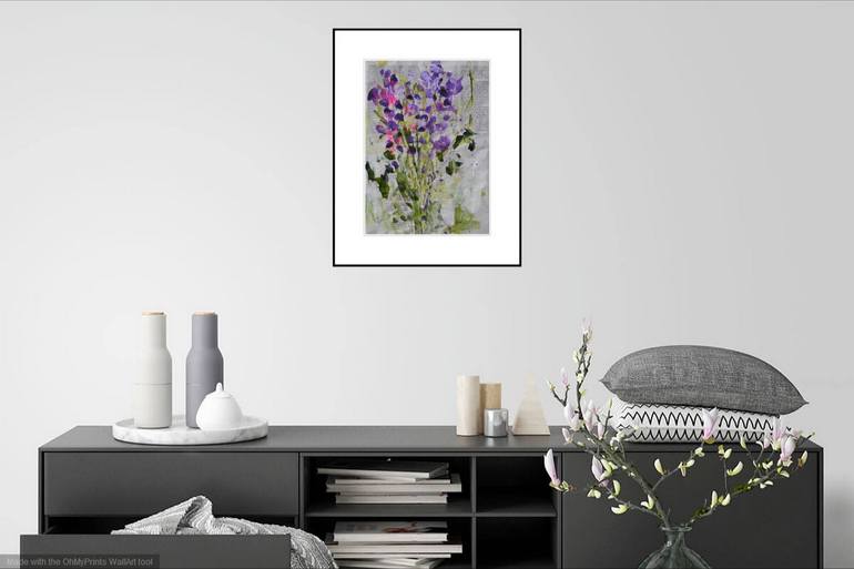 Original Abstract Floral Painting by Karin Goeppert