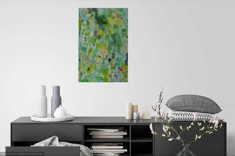 Original Abstract Expressionism Abstract Painting by Karin Goeppert