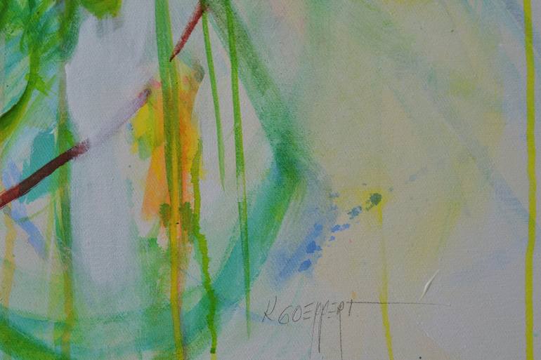 Original Abstract Floral Painting by Karin Goeppert