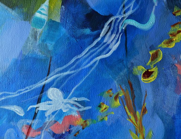 Original Expressionism Water Painting by Karin Goeppert