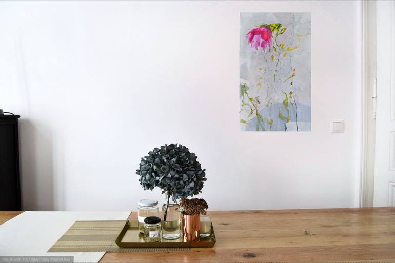 Original Expressionism Floral Painting by Karin Goeppert