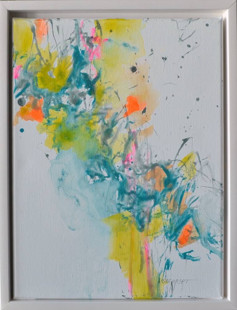 Original Abstract Expressionism Abstract Painting by Karin Goeppert