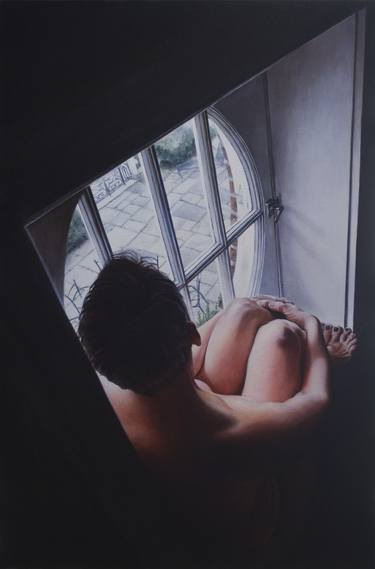 'Dervish 4'  (painting of woman in window) thumb