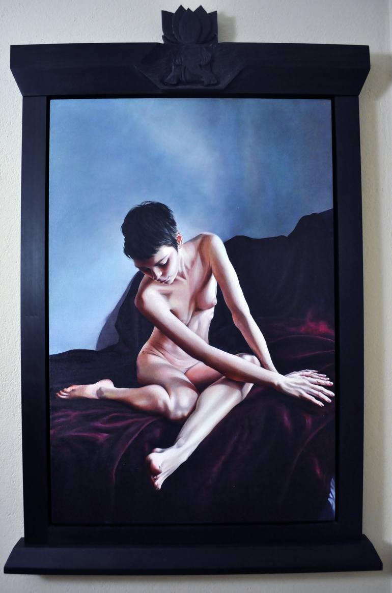 Original Conceptual Nude Painting by Victoria Selbach