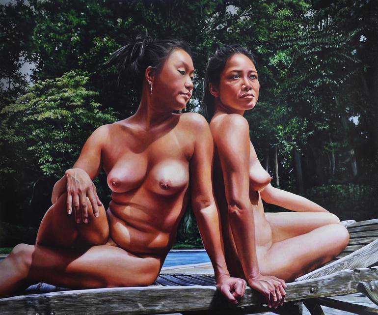 Print of Figurative Nude Paintings by Victoria Selbach