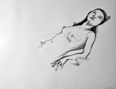 Original Figurative Nude Drawings by Victoria Selbach