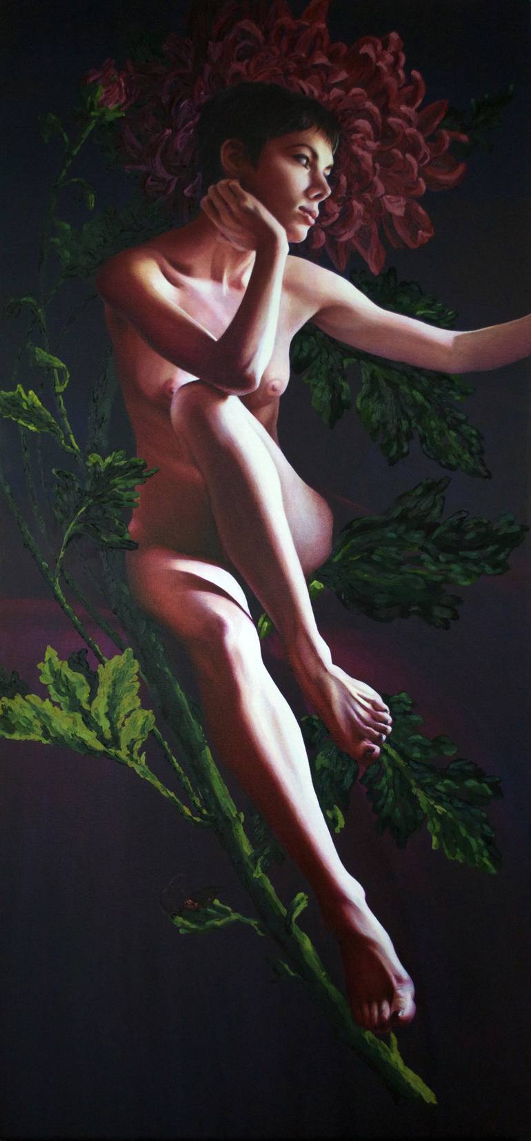 Contemporary nude artwork exploring identity