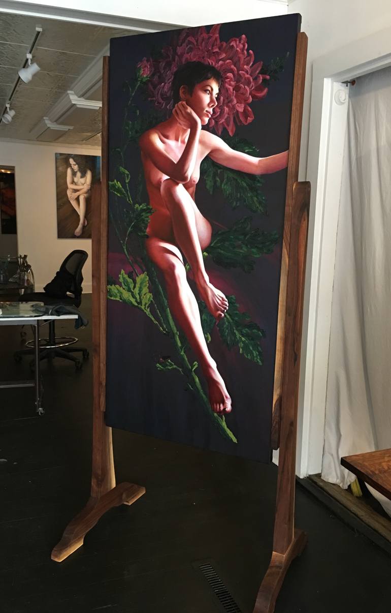 Original Expressionism Nude Painting by Victoria Selbach