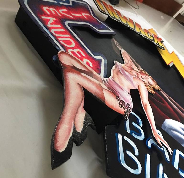 Original Dada Comics Painting by Victoria Selbach