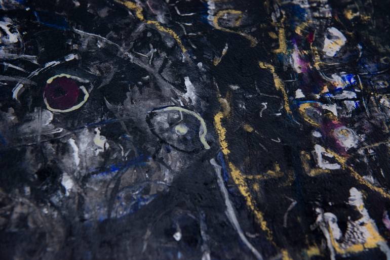 Original Abstract Expressionism Abstract Painting by Freifrank Fischer