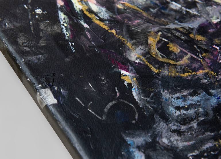 Original Abstract Expressionism Abstract Painting by Freifrank Fischer