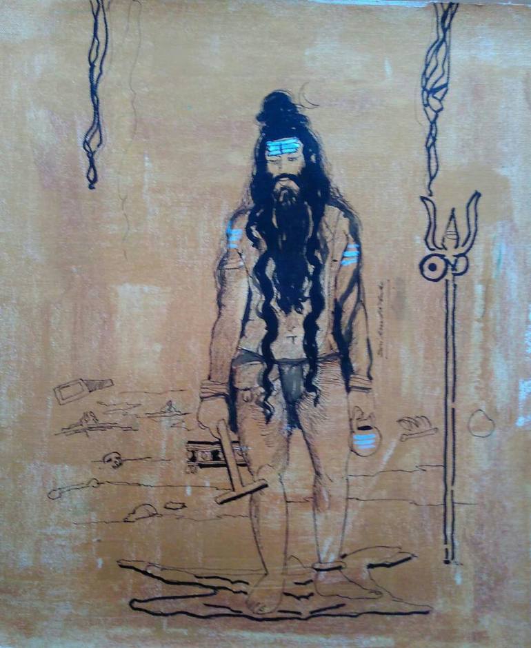 Lord Siva 2 Painting by Sreenivasula Reddy | Saatchi Art