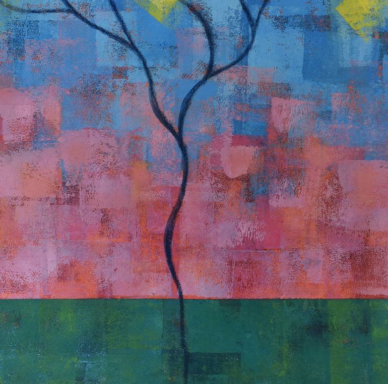 Original Abstract Tree Painting by Kelly Hutchinson