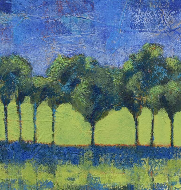 Original Expressionism Tree Painting by Kelly Hutchinson