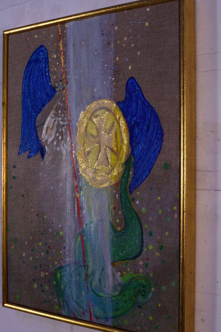 Original Religion Painting by Agnès Bompy