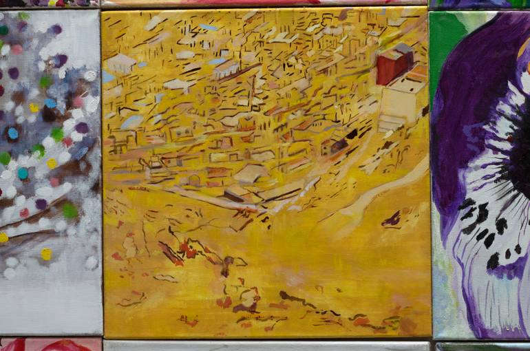 Original Conceptual Nature Painting by Agnès Bompy