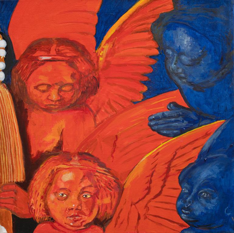 Original Figurative Religious Painting by Agnès Bompy