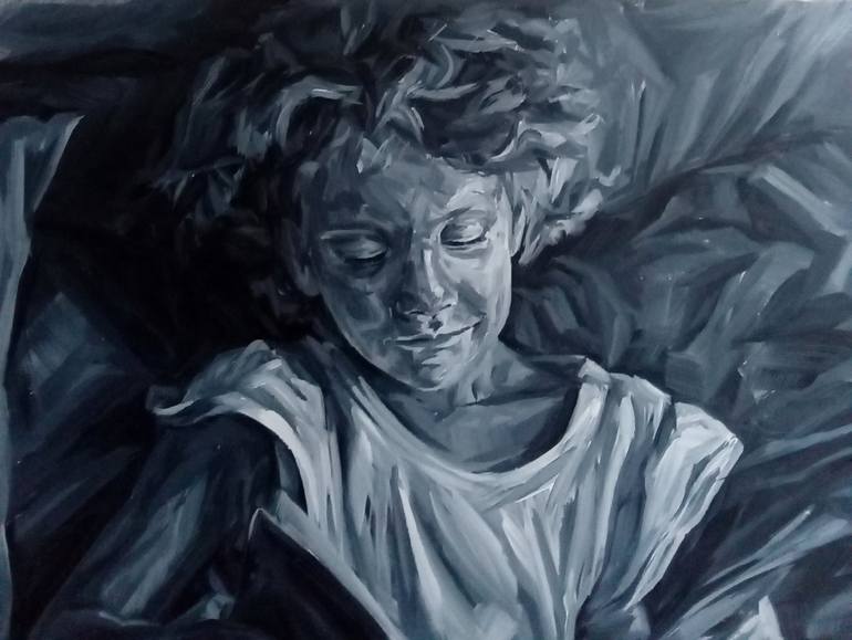 Original Figurative Portrait Painting by Jessica GONPRA