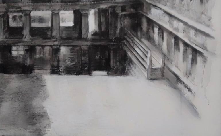 Original Figurative Architecture Painting by Jessica GONPRA