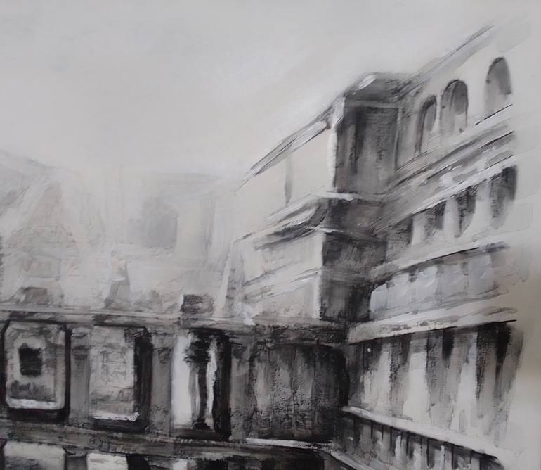 Original Architecture Painting by Jessica GONPRA