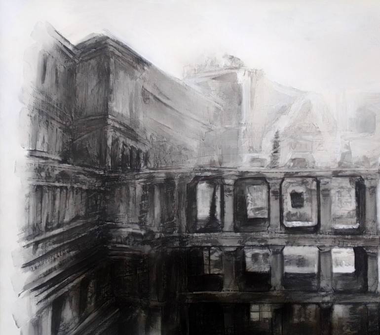 Original Figurative Architecture Painting by Jessica GONPRA