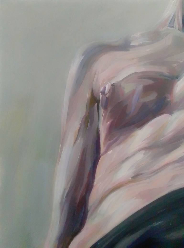 Original Figurative Nude Painting by Jessica Gonpra