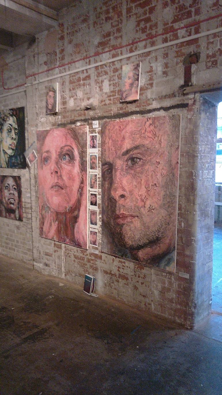 Original Expressionism People Painting by Jessica Gonpra