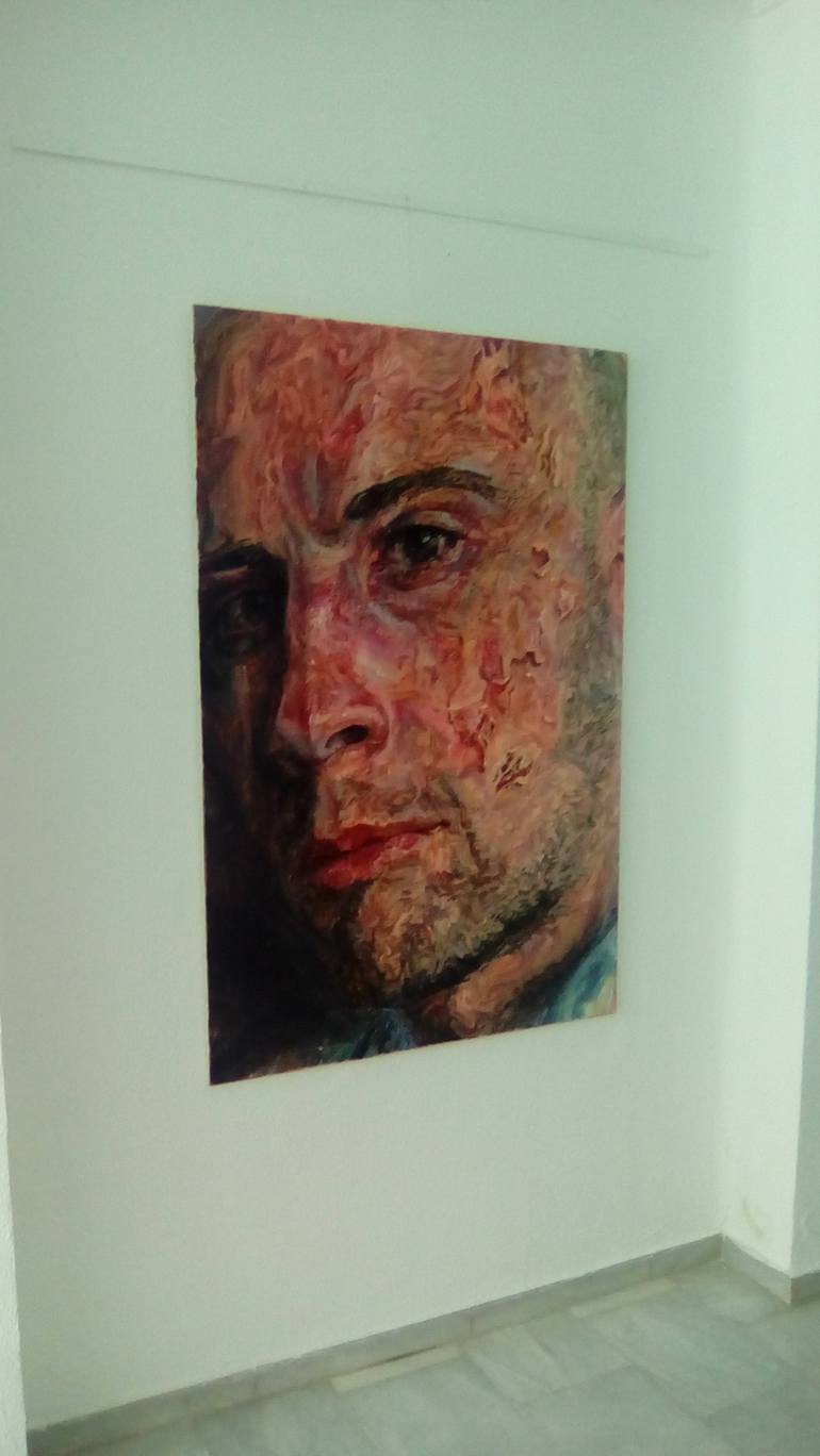 Original Expressionism People Painting by Jessica Gonpra