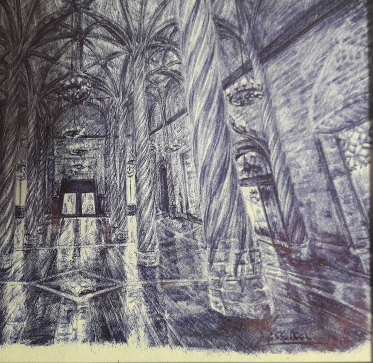 Original Contemporary Architecture Drawing by Jessica Gonpra